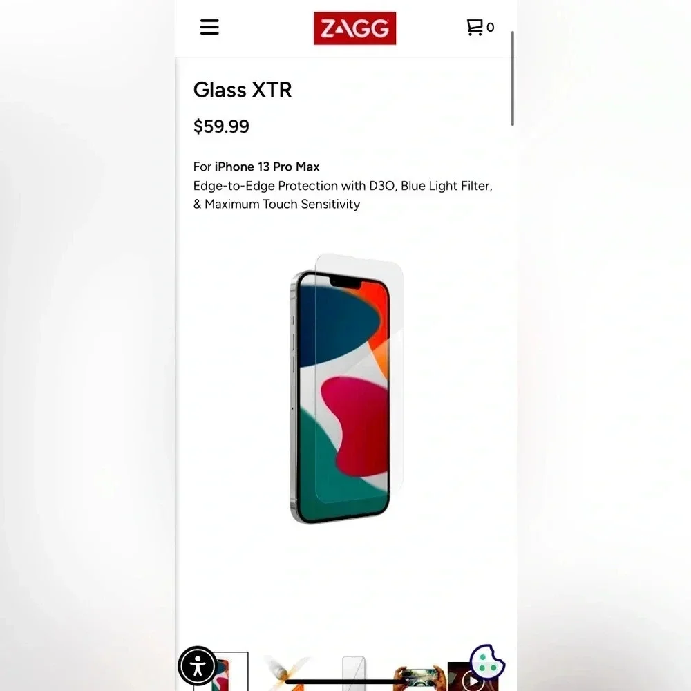 NWT ZAGG Invisible Shield Glass XTR iPhone 13 Pro Max Screen Protector Sealed